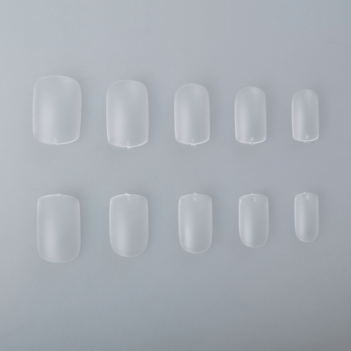 Nail Art Tip Square Clear - 120 db Tip