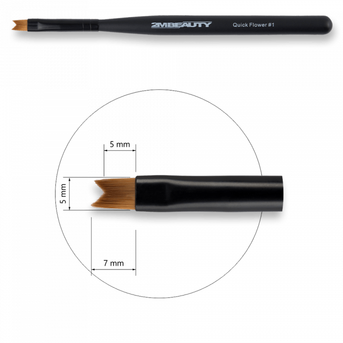 Díszítő Ecset Quick Flower 1 - Black Beauty