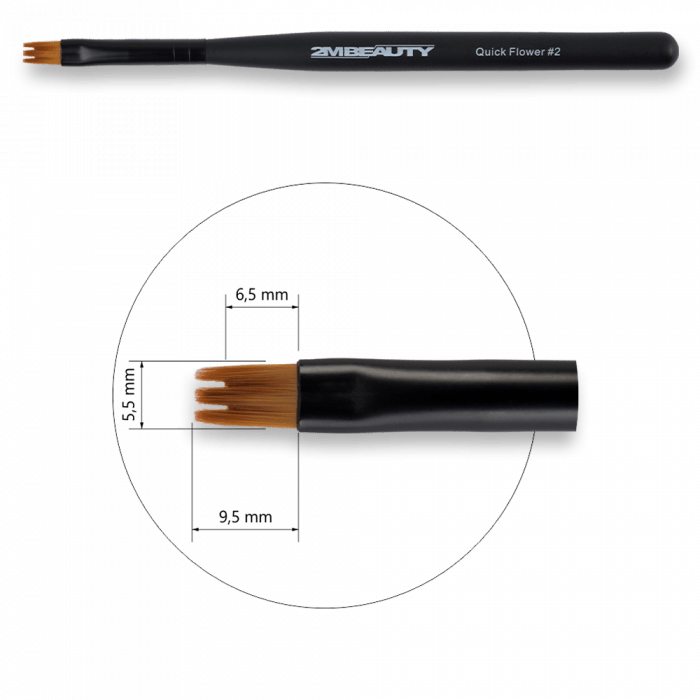 Díszítő Ecset Quick Flower 2 - Black Beauty