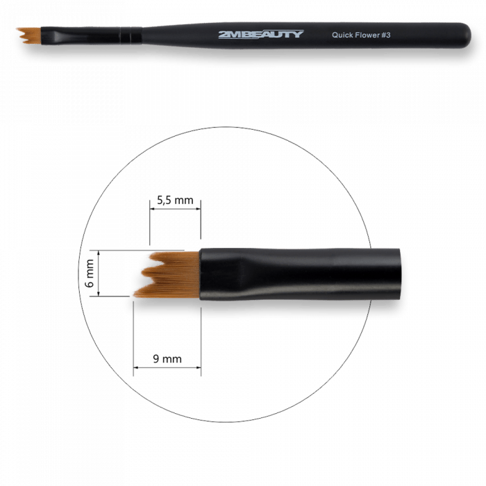 Díszítő Ecset Quick Flower 3 - Black Beauty
