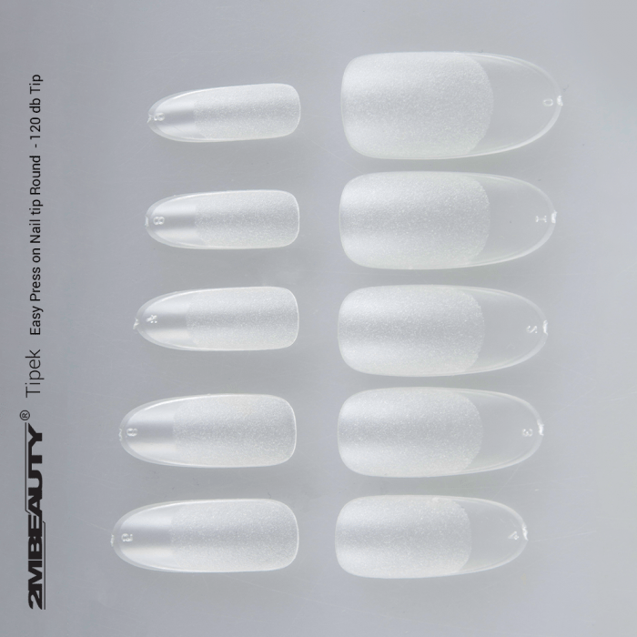 Easy Press On Nail Tip Round - 120 Db Tip