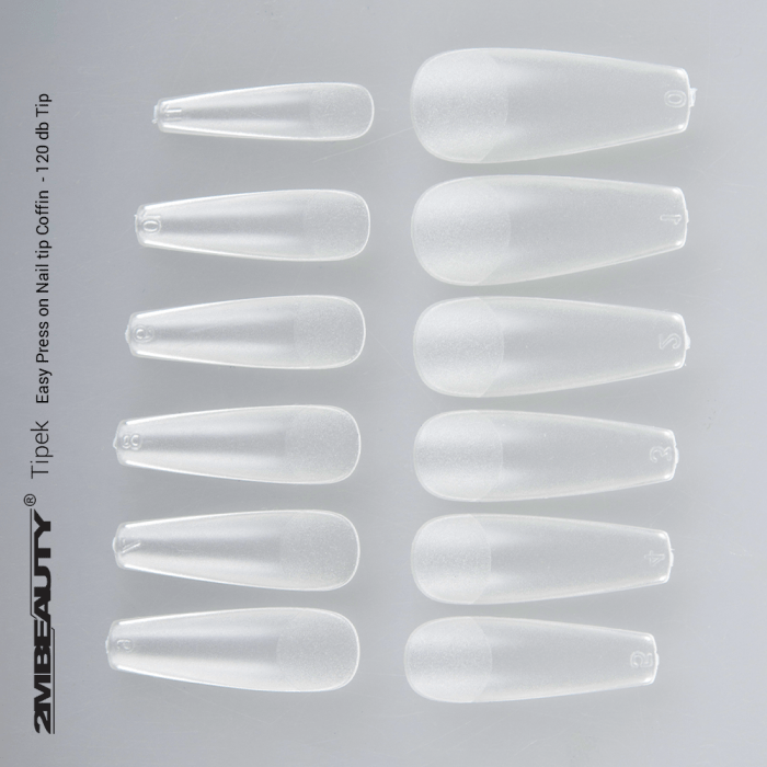 Easy Press On Nail Tip Coffin - 120 db Tip