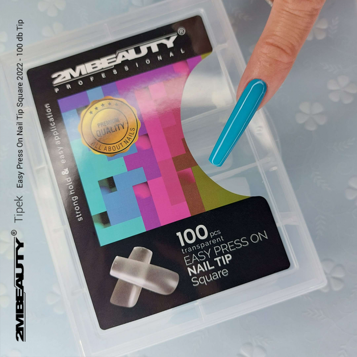 Easy Press On Nail Tip Square 2022 - 100 db Tip
