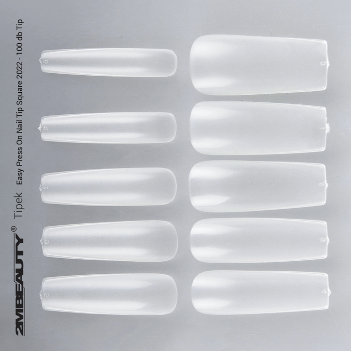 Easy Press On Nail Tip Square 2022 - 100 db Tip