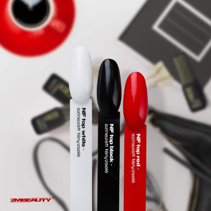 Top Gel - NF Top Red Színezett Fényzselé - HEMA Mentes