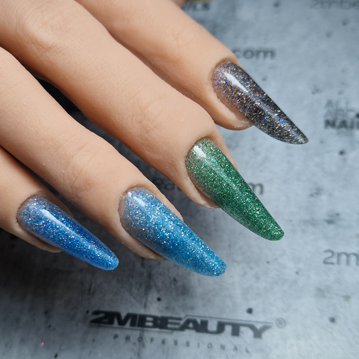 Acryl Pro Gel Micro Reflective Glitter Blue - HEMA Mentes Akrilzselé