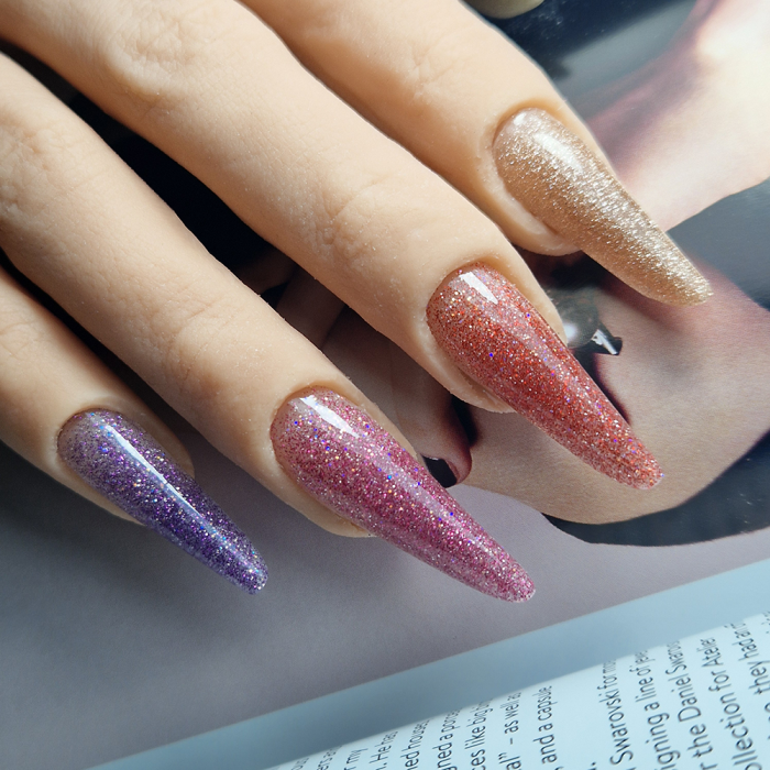 Acryl Pro Gel Micro Reflective Glitter Purple - HEMA Mentes Akrilzselé