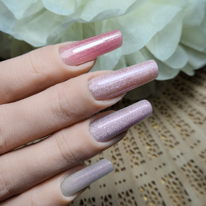 Acryl Pro Gel Shimmer Lavender - HEMA Mentes Akrilzselé