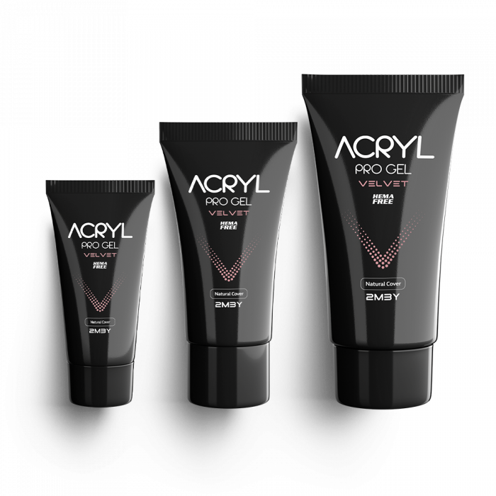 Acryl Pro Gel Velvet - Natural Cover - HEMA Mentes Akrilzselé