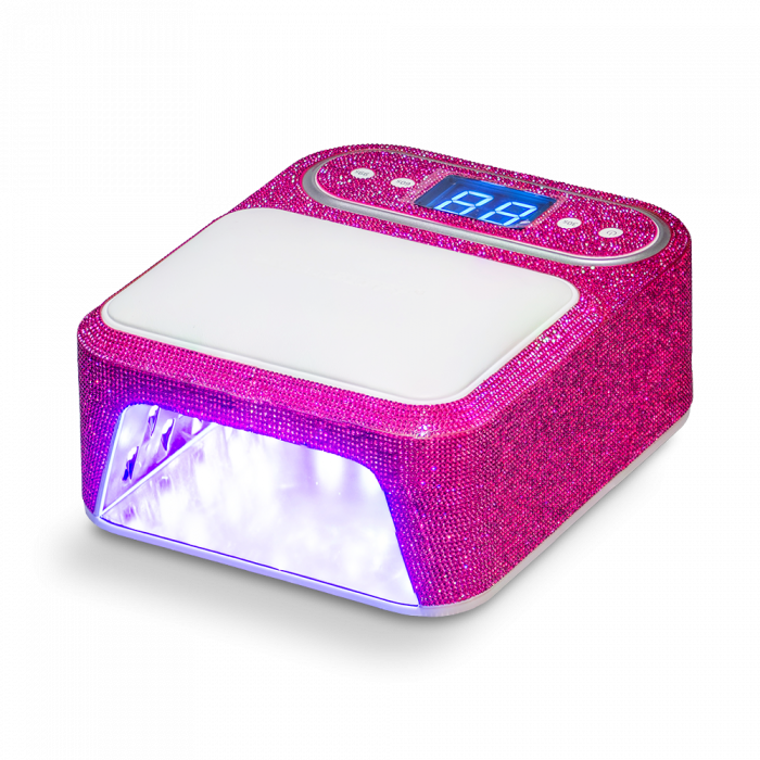Kéztámaszos MultiLED Lámpa 01 - 48W Pillow UVLED - Strasszköves Pink