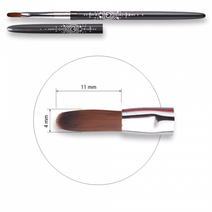Zselé ecset Gel #2 Oval Long