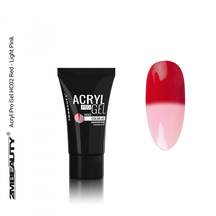 Acryl Pro Gel HC02 Red - Light Pink:
 
Hőmérséklet emelkedésére vagy csökkenésére színé...