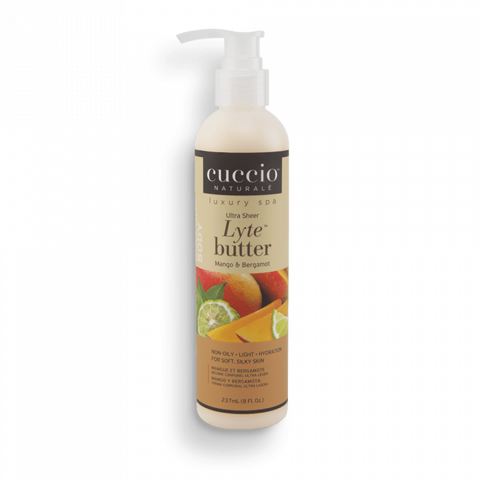 Cuccio Ultrakönnyű Testvaj Mangóval és Bergamottal - Lyte Butter Ultra Sheer Mango & Bergamo...