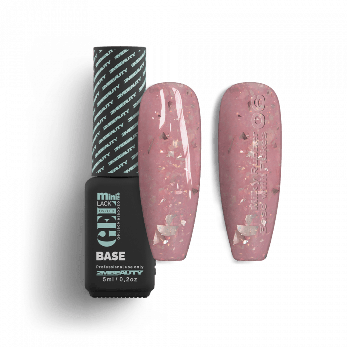 Gel Lack - Milky Rubber Base With Flakes 06 - HEMA Mentes:
Közepes sűrűségű, nude-os árnyalat...