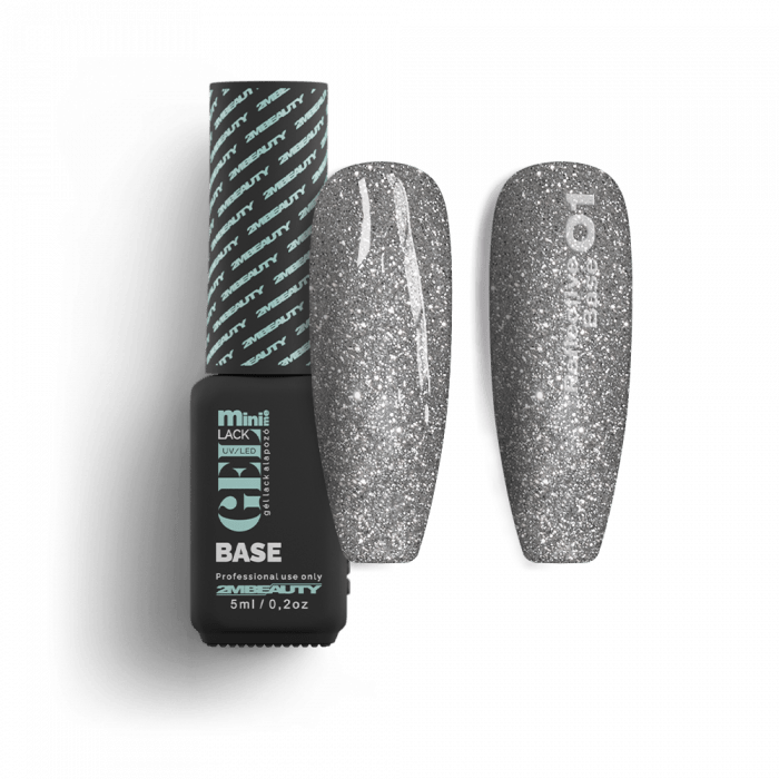 Gel Lack - Reflective Base 01 - HEMA Mentes Gel Lack - Reflective Base 01 - HEMA Mentes:
Fényvisszaverő csillámokat tartalmazó, 2in1 gél l...