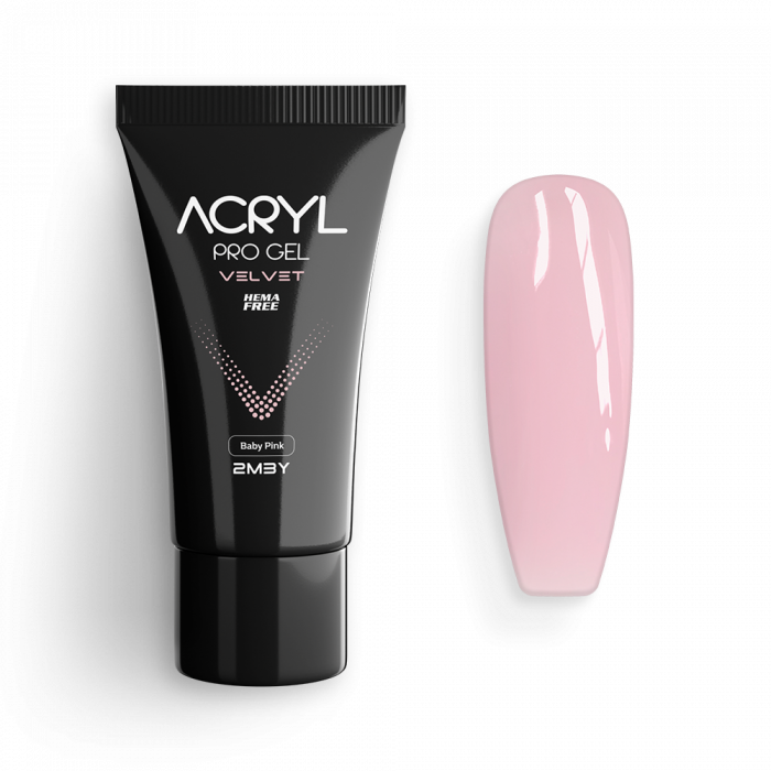 Acryl Pro Gel Velvet - Baby Pink - HEMA Mentes Akrilzselé - Tubusos:
Babarózsaszín acrylgel-ünk...