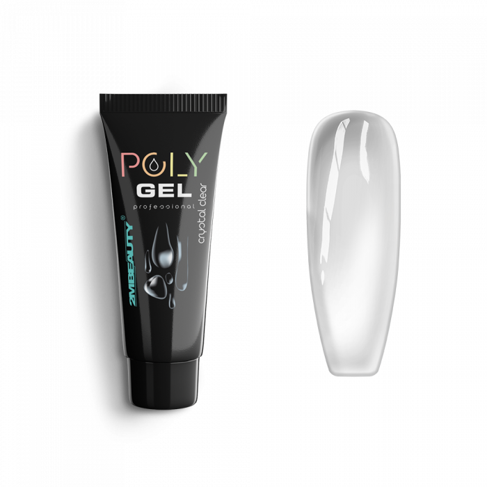 Polygel - Crystal Clear - HEMA Mentes Kristálytiszta Építőzselé:
Kristálytiszta polyzselénkk...