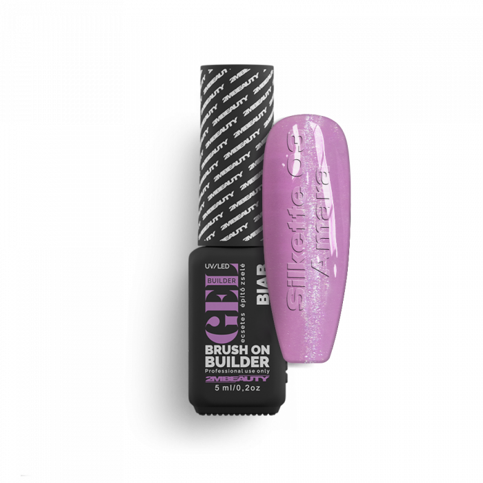 Liquid Polygel BIAB - Silkette - 03 Amara - HEMA Mentes Ecsetes Építőzselé:
Halvány lila szín...
