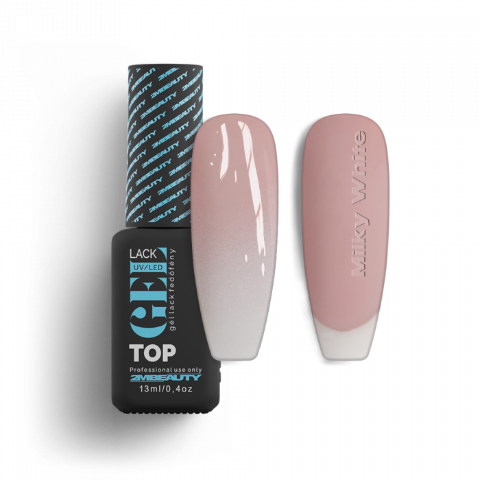 Gel Lack Fedő - Top Coat Milky White - HEMA Mentes:
Zseléhez és gél lakkhoz is egyaránt haszn�...