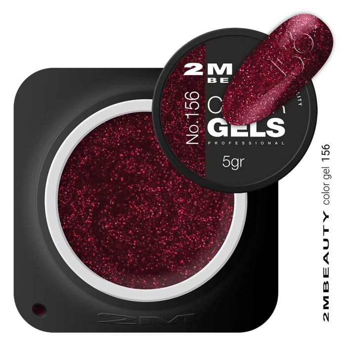 Színes Zselé - Csillámos 156 - HEMA Mentes Színes Zselé - Csillámos 156 - HEMA Mentes:
Bordó színű color zselé ezüst és pink c...