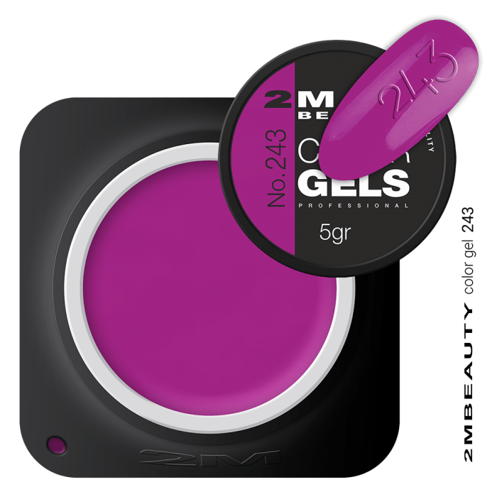Színes Zselé - Matt 243 - HEMA Mentes: 
 
Lilás-pink színű matt color zselé, magas pigme...