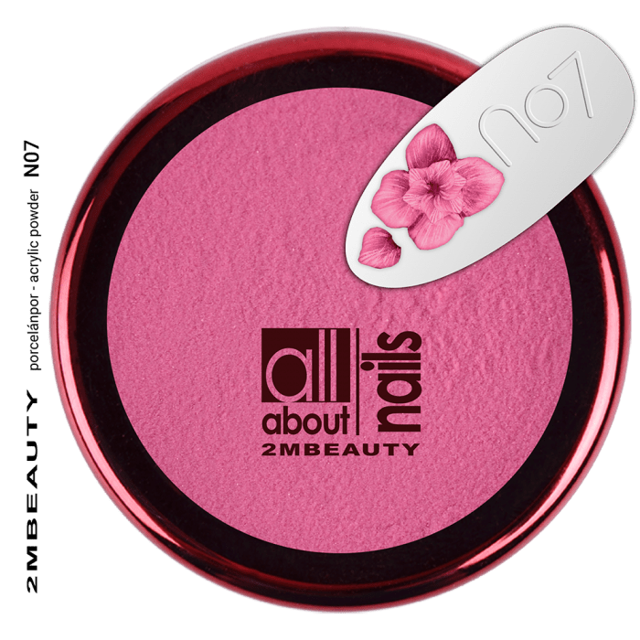 Színes porcelánpor - N7 Színes porcelánpor - N7:
Színes porcelánpor, különleges sötétpink színben....
