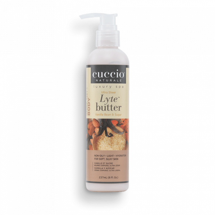 Cuccio Ultrakönnyű Testvaj Vaníliával és Cukorral - Lyte Butter Ultra Sheer Vanilla Bean & ...