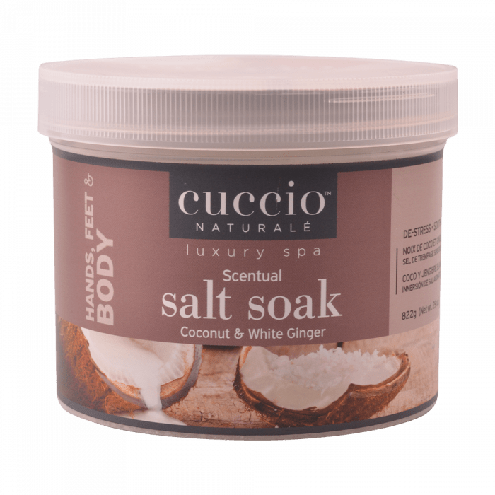 Cuccio Tengeri Sófürdő Kókusszal és Fehér Gyömbérrel - Scentual Salt Soak Coconut & Whit...