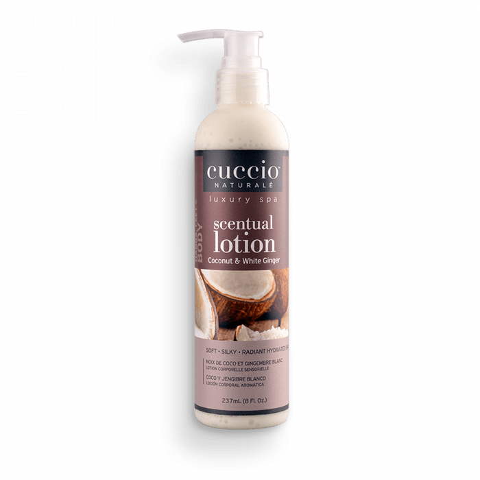 Cuccio Hidratáló Krém Kókusszal és Fehér Gyömbérrel - Scentual Lotion Coconut & White Ginger Cuccio Hidratáló Krém Kókusszal és Fehér Gyömbérrel - Scentual Lotion Coconut & White Gi...
