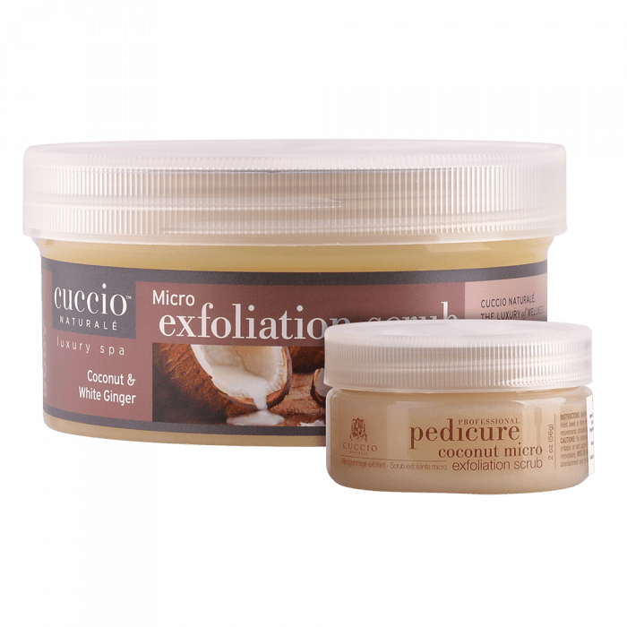 Cuccio Bőrradír Kókusszal és Fehér Gyömbérrel - Micro Exfoliation Scrub Coconut & White G...