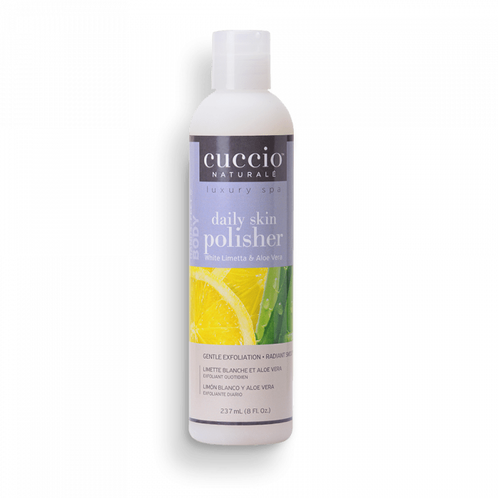 Cuccio Mikroszemcsés Bőrradír Zöldcitrommal és Aloe Verával - Daily Skin Polisher White Limett...