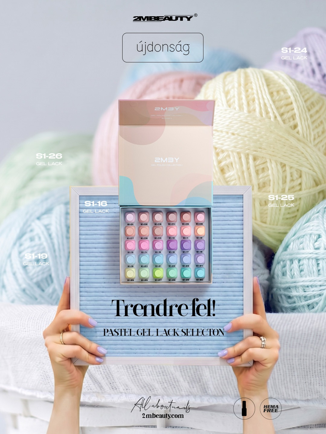 Gel Lack Szett Collection 1 Spring Pastel 30db