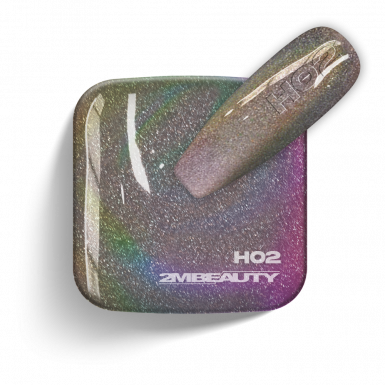 Gel Lack - HOLO 02: Mikrocsillámos szürke lakkzselé